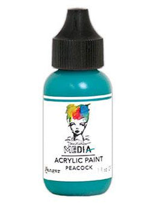 Dina Wakley Media Acrylic Paint Peacock, 1oz