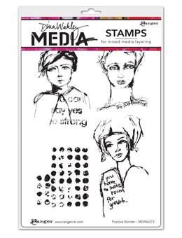 Dina Wakley Media Stamps Positive Women