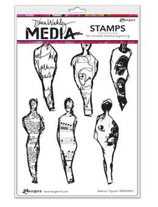 Dina Wakley Media Stamps Abstract Figures