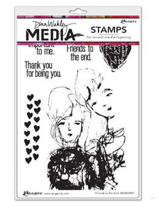 Dina Wakley Media Stamps Friends to the End