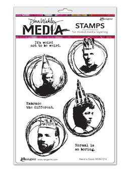 Dina Wakley Media Stamps Weird is Good