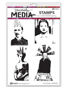 NEW! Dina Wakley Media Stamps Quirky People