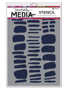 Dina Wakley Media Stencils Tracks