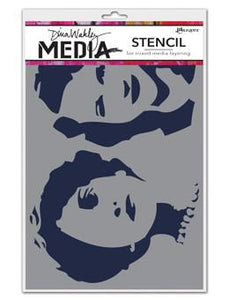 Dina Wakley Media Stencils Stenciled Women