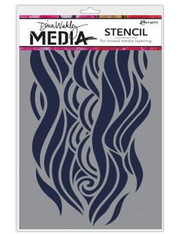 Dina Wakley Media Stencils Mighty Wave