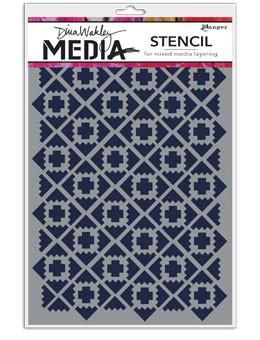 Dina Wakley Media Stencils Almost Ikat