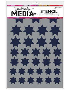 Dina Wakley Media Stencils Variegated Stars