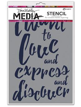 Dina Wakley Media Stencils I Want