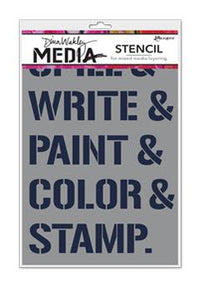 NEW! Dina Wakley Media Stencil What We Do