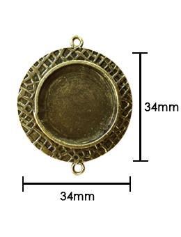 ICE Resin® Milan Bezels: Antique Bronze Medium Circle, 1pc.