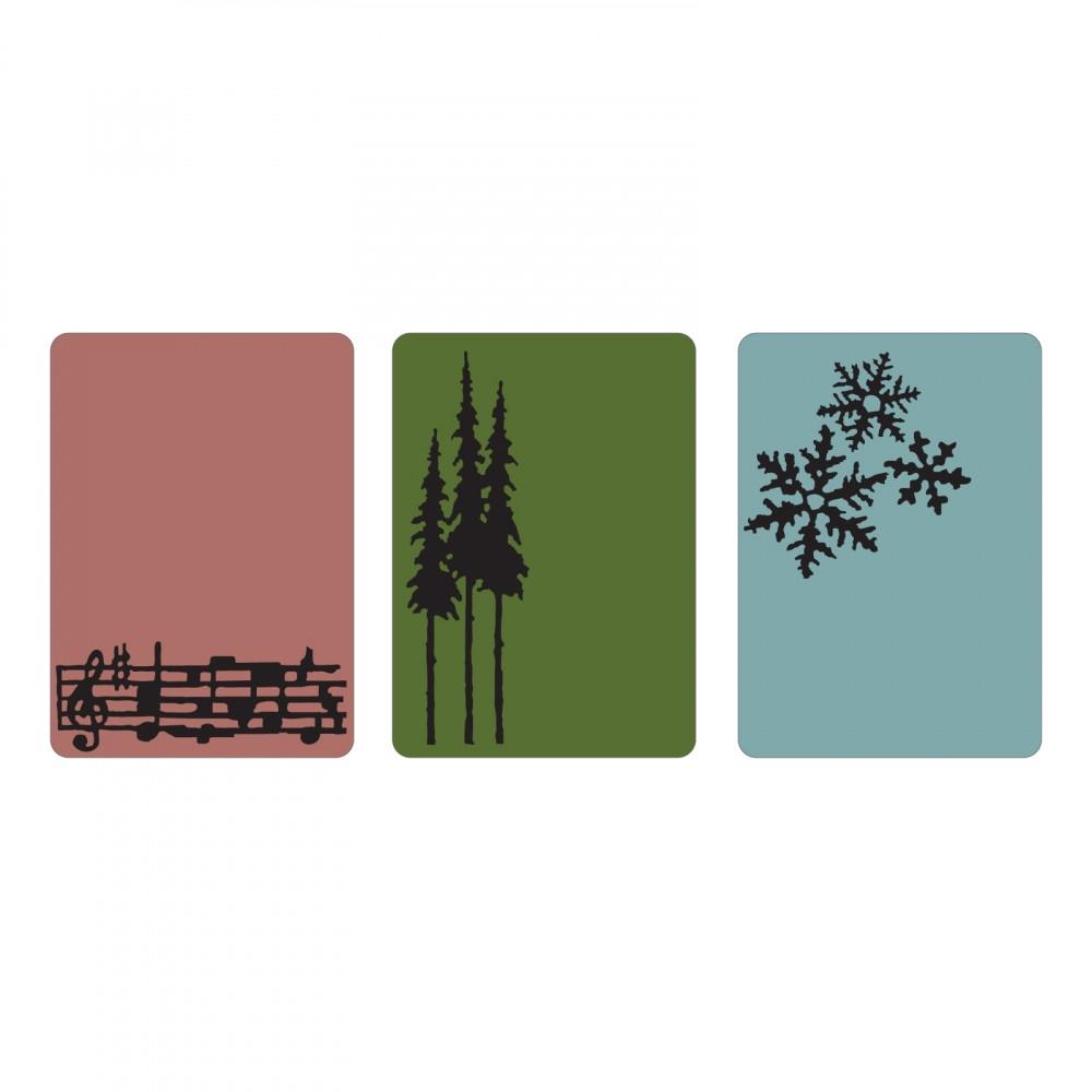 Tim Holtz® Sizzix Texture Fades™ - Seasonal Stuff Set, 3pc