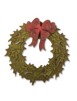 Tim Holtz® Alterations by Sizzix - Dies with Texture Fades - Layered Holiday Wreath