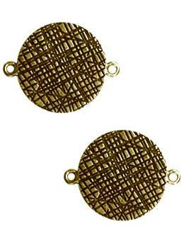 ICE Resin® Milan Bezels: Antique Bronze Small Circle, 2pcs.