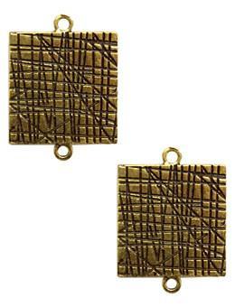 ICE Resin® Milan Bezels: Antique Bronze Small Square, 2pcs.