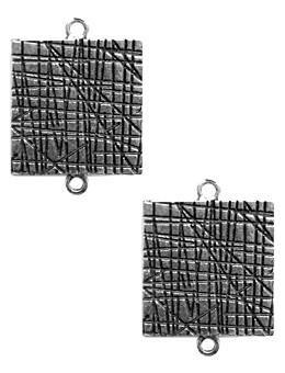 ICE Resin® Milan Bezels: Antique Silver Small Square, 2pcs.