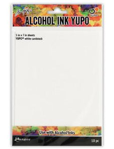 Tim Holtz® Alcohol Ink Yupo® White, 10pc