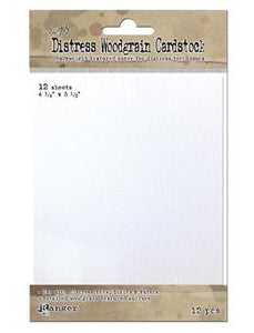 TH Distress® Woodgrain Cardstock 4.25" x 5.5", 12pc