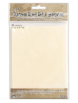 Distress® Mixed Media Heavystock 4.25" x 5.5", 20pc