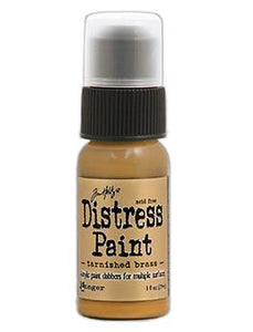 Tim Holtz Distress® Dabber Paint Tarnished Brass, 1oz