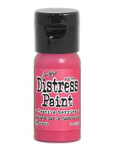 Tim Holtz Distress® Flip Top Paint Festive Berries, 1oz