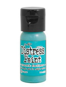 Tim Holtz Distress® Flip Top Paint Peacock Feathers, 1oz