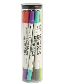 Tim Holtz Distress® Dual Tip Markers 2" Tube 12pk