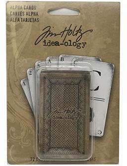 Tim Holtz Idea-ology Alpha Cards