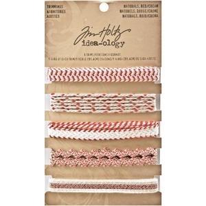 Tim Holtz® Idea-ology Trimmings - Red/Cream