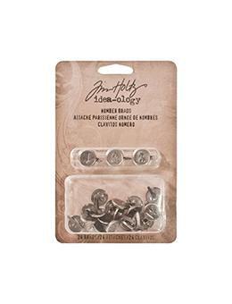 Tim Holtz® Idea-ology Fasteners - Number Brads