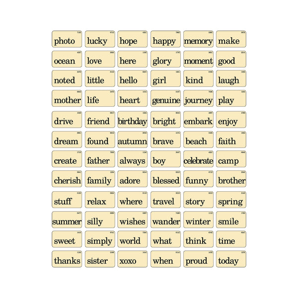 Tim Holtz® Idea-ology Paperie - Flash Cards - Elementary
