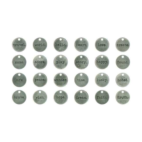 Tim Holtz® Idea-ology Findings - Typed Tokens