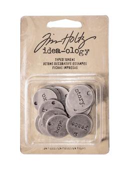 Tim Holtz® Idea-ology Findings - Typed Tokens