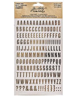 Tim Holtz® Idea-ology Paperie - Remnant Rubs - Gilded Alphas