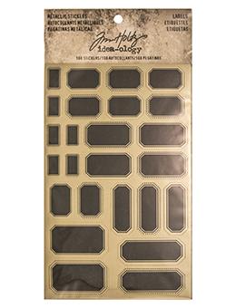 Tim Holtz® Idea-ology Paperie - Metallic Stickers - Labels