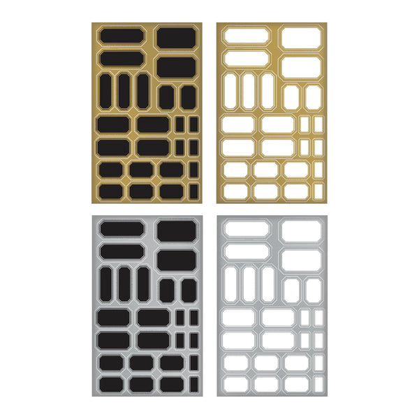 Tim Holtz® Idea-ology Paperie - Metallic Stickers - Labels