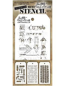 Tim Holtz® Stampers Anonymous - Mini Layering Stencils - Set #15