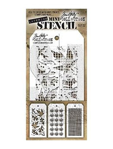 Tim Holtz® Stampers Anonymous - Mini Layering Stencils - Set #22