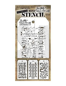 Tim Holtz® Stampers Anonymous - Mini Layering Stencils - Set #23