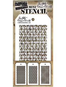 Tim Holtz® Stampers Anonymous - Mini Layering Stencils - Set #27