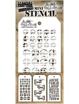 Tim Holtz® Stampers Anonymous - Mini Layering Stencils - Set #29