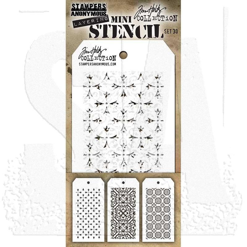 Tim Holtz® Stampers Anonymous - Mini Layering Stencils - Set #30