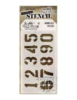 Tim Holtz® Stampers Anonymous - Layering Stencils - Numbered