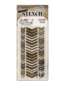 Tim Holtz® Stampers Anonymous - Layering Stencils - Chevron