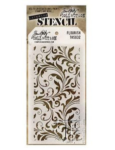 Tim Holtz® Stampers Anonymous - Layering Stencils - Flourish