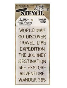 Tim Holtz® Stampers Anonymous - Layering Stencils - Traveler