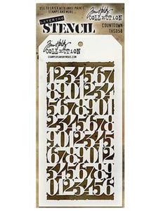 Tim Holtz® Stampers Anonymous - Layering Stencils - Countdown