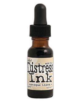 Tim Holtz Distress® Ink Pad Re-Inker Antique Linen, 0.5oz