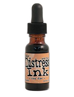 Tim Holtz Distress® Ink Pad Re-Inker Tea Dye, 0.5oz