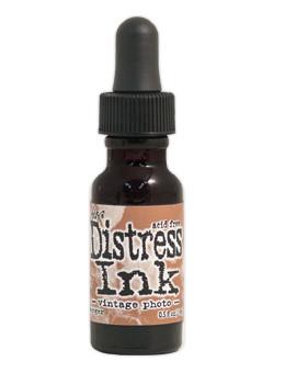 Tim Holtz Distress® Ink Pad Re-Inker Vintage Photo, 0.5oz