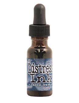 Tim Holtz Distress® Ink Pad Re-Inker Faded Jeans, 0.5oz